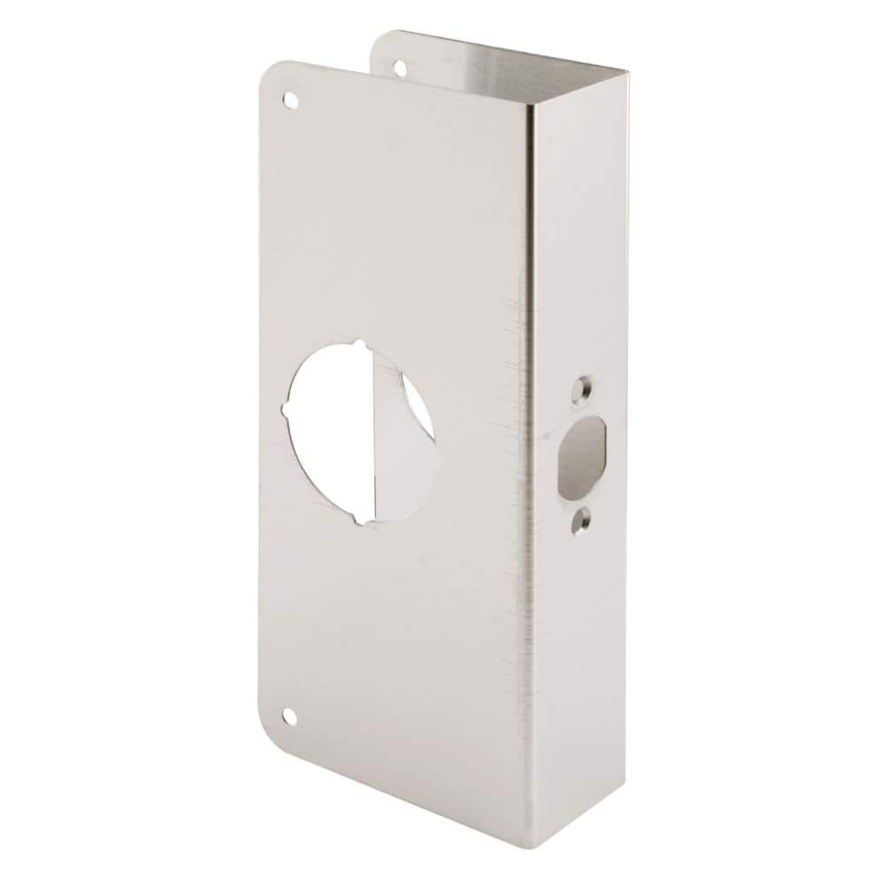 1-3/4 in. x 9 in. Thick Stainless Steel Lock and Door Reinforcer, 2-1/8 in. Single Bore, 2-3/8 in. Backset price history on PriceWatchPro