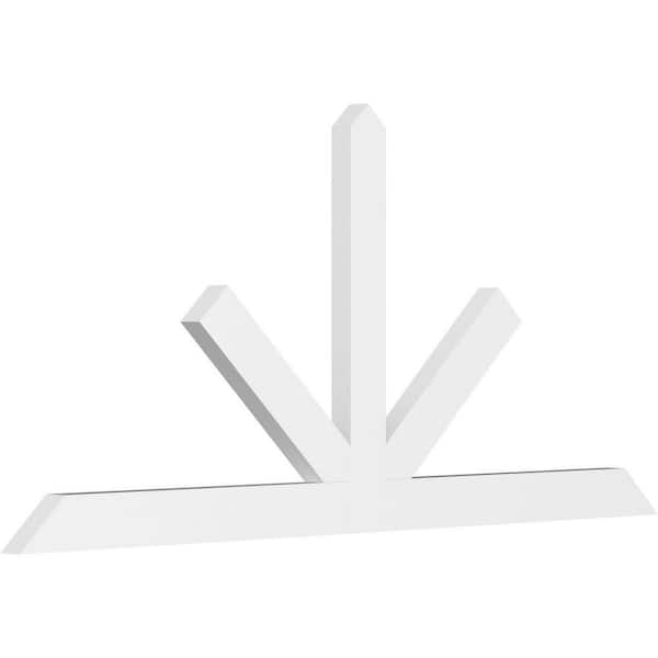 Ekena Millwork Saratoga 72 in. W x 33 in. H x 2 in. D Signature Polyurethane Bracket