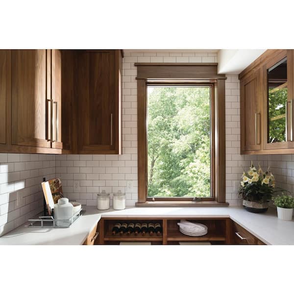 Andersen 28-3/8 in. x 48 in. 400 Series White Clad Wood Casement