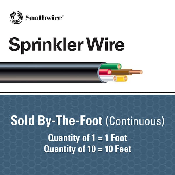 30V UL General Cable 23815.60.01 LV Sprinkler Wire 60 Degree C 10X50/CTN Black 18/5 SPRINKLER 