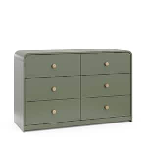 Santos Olive 6-Drawer 48.13 in. Wide Dresser