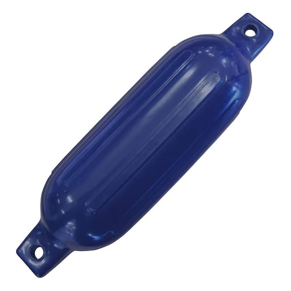6.5 in. x 23 in. Ribbed Boat Fender, Navy Blue