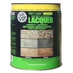 5 Gal. Clear Wet Look Green Concrete and Masonry Lacquer Waterproofer and Sealer