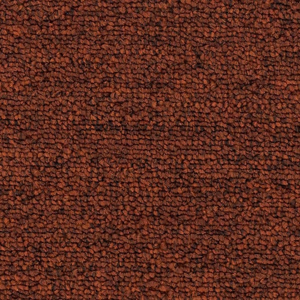 TrafficMaster Main Rail 20 - Cayenne - Red 20 oz. Polyester Loop Installed Carpet