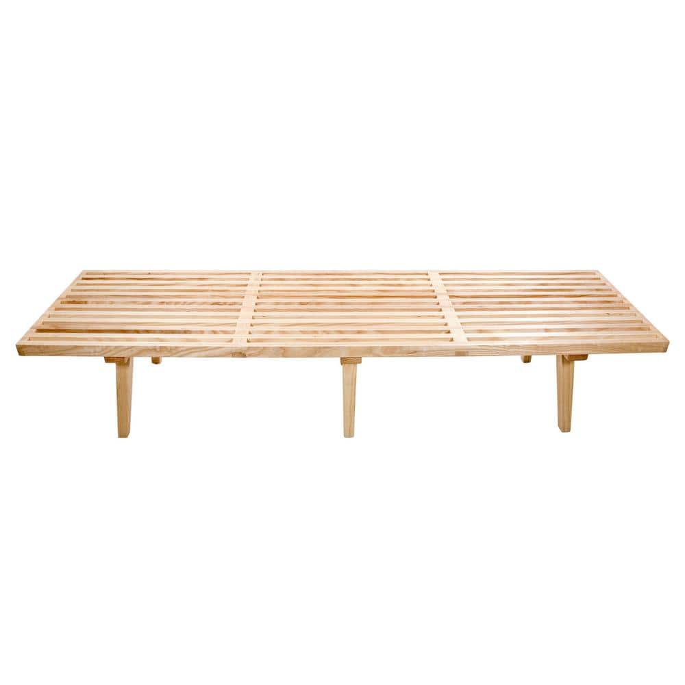 Mid-Century Natural 6' Inwood Open-Slat Platform Bench