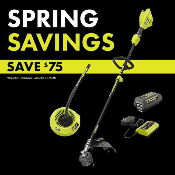 40V 15 in. Expand-It Cordless Battery Attachment Capable String Trimmer & Gutter Blower with 4.0 Ah Battery and Charger