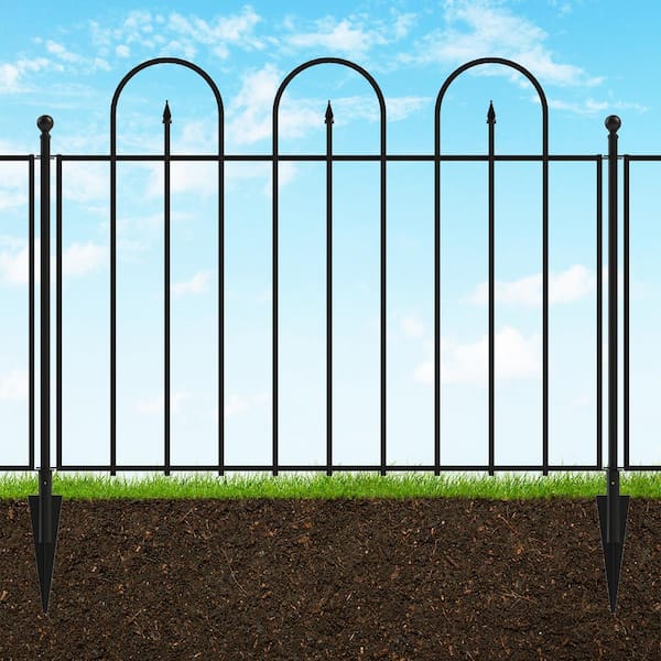 Vigoro Westbrook 36 In X 48 In Black Steel Fence Panel 4 Pack 860329mc The Home Depot Vigoro Westbrook 36 In X 48 In Black Steel Fence Panel 4 Pack 860329mc The Home Depot