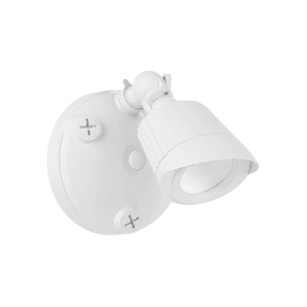 White Integrated LED Outdoor Security Flood Light