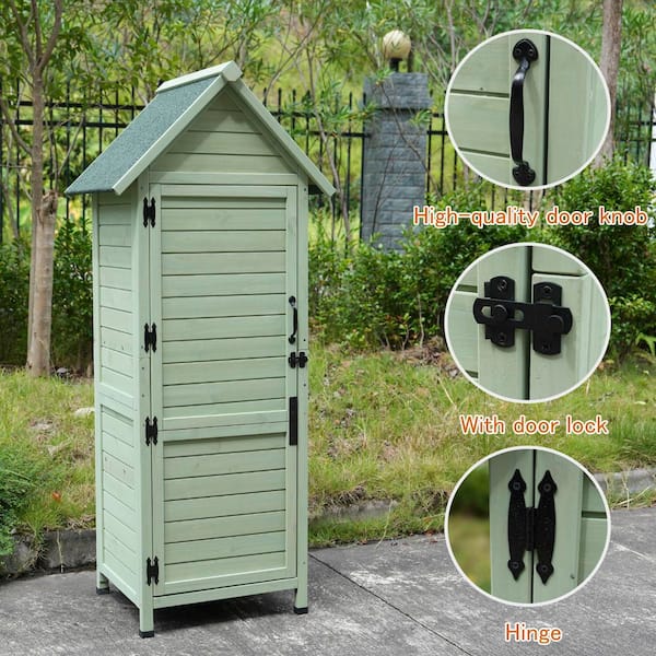 GOGEXX 1.8 ft. W x 1.5 ft. D x 5.6 ft. H Vertical Outdoor Wooden