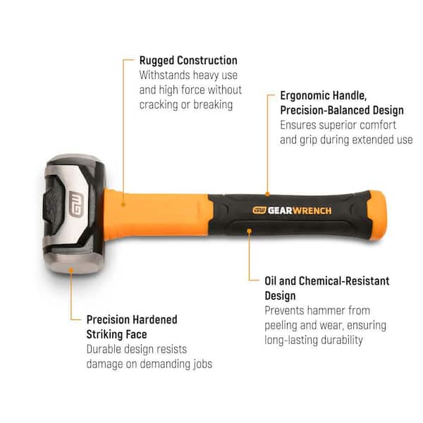 GEARWRENCH 48 oz. Drilling Hammer with Fiberglass Handle GWHFDRL48