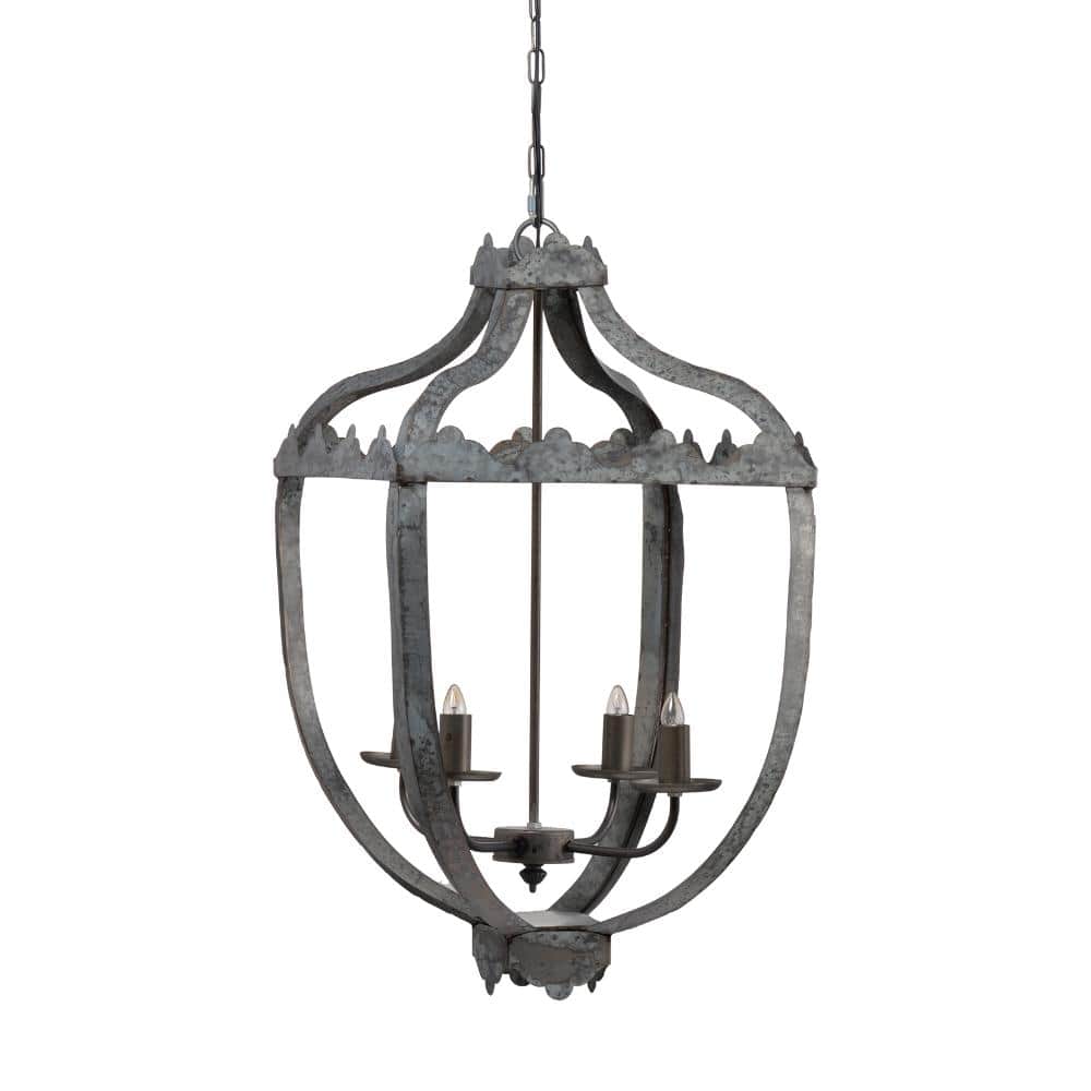 Avex 4-Light Gray Iron Distressed Finish Pendant Light with Adjustable Chain, No Bulbs Included price history on PriceWatchPro