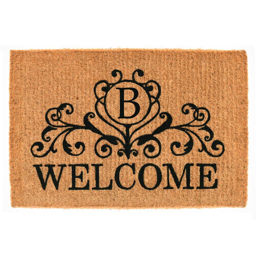 Kingston Welcome 24 in. x 36 in. Monogram B Door Mat price history on PriceWatchPro