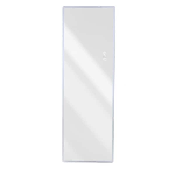 Unbranded 21 in. W x 65 in. H Rectangle Aluminium Full Length Wall Mirror, LED Intelligent Human Body Induction Mirror