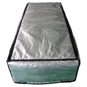 25 in. x 59 in. Attic Stair Cover in Double Reflective Insulation with Adjustable Straps and Zipper Opening