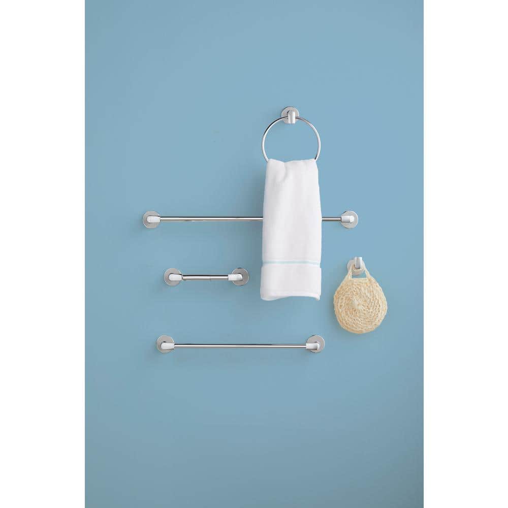 Polished Chrome Wall Mounted J-Hook Robe Hook