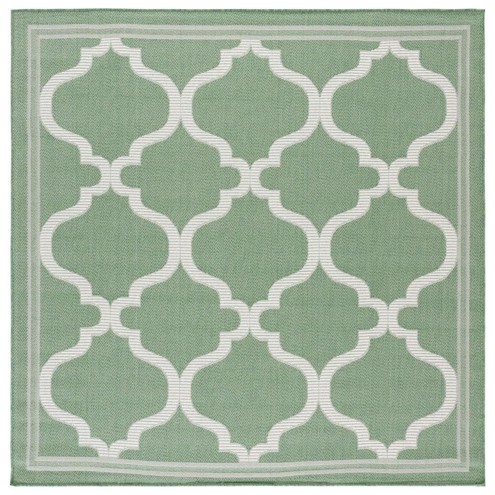 UPC 195058511339 product image for Bermuda Green/Beige 7 ft. x 7 ft. Square Border Trellis Indoor/Outdoor Area Rug | upcitemdb.com