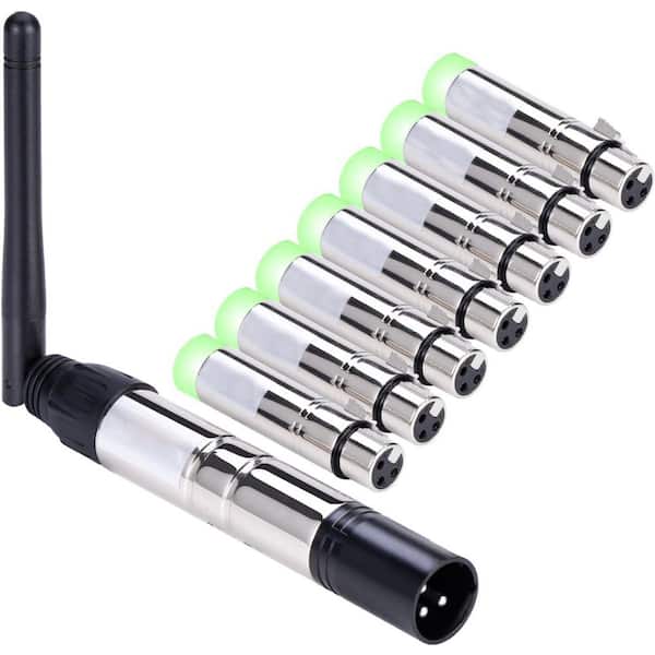 Wireless DMX512 Transmitter Receiver No Latency 2. 4G LED Light Controller Long Range for Stage Disco Party Lighting
