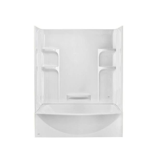 Ovation 30 in. x 60 in. x 75 in. Standard Fit Bathtub Kit with Right-Hand Drain in Arctic Ovation 30 in. x 60 in. x 75 in. Standard Fit Bathtub Kit with Right-Hand Drain in Arctic