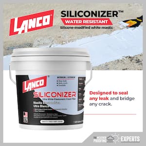 Siliconizer Crack Filler 1 Qt. White Elastomeric Roof Patch