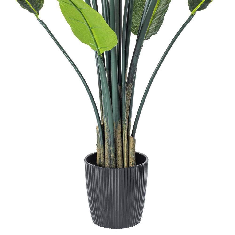 Tiny Green Plastic Bird of Paradise Floor Plant