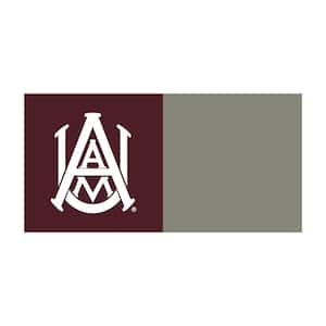 Alabama A&M Bulldogs Red Nylon 18 in. x 18 in. Residential Carpet Tile (20 Tiles/Case)
