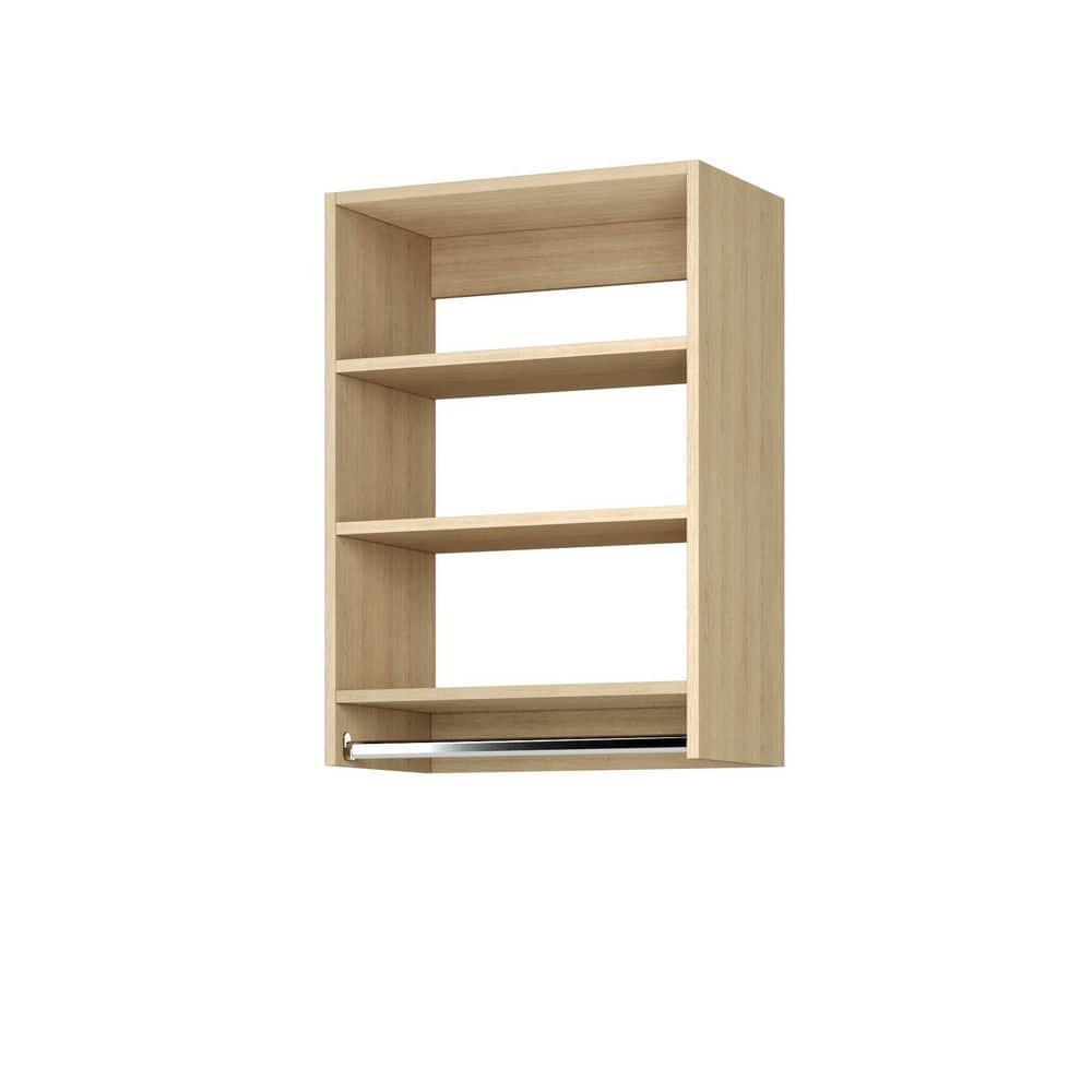 Vista Collection 21 in W-21 in W Natural Oak Closet Kit Medium Hanging Wall Mounted 4-Shelf Wood Closet System price history on PriceWatchPro