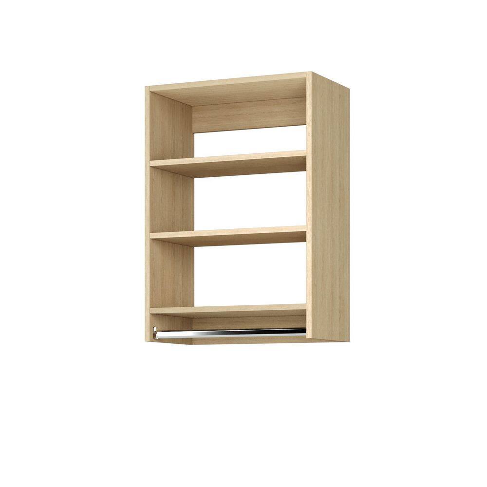 Vista Collection 21 in W-21 in W Natural Oak Closet Kit Medium Hanging Wall Mounted 4-Shelf Wood Closet System price history on PriceWatchPro