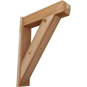 8 in. x 38 in. x 30 in. Traditional Craftsman Smooth Western Red Cedar Outlooker