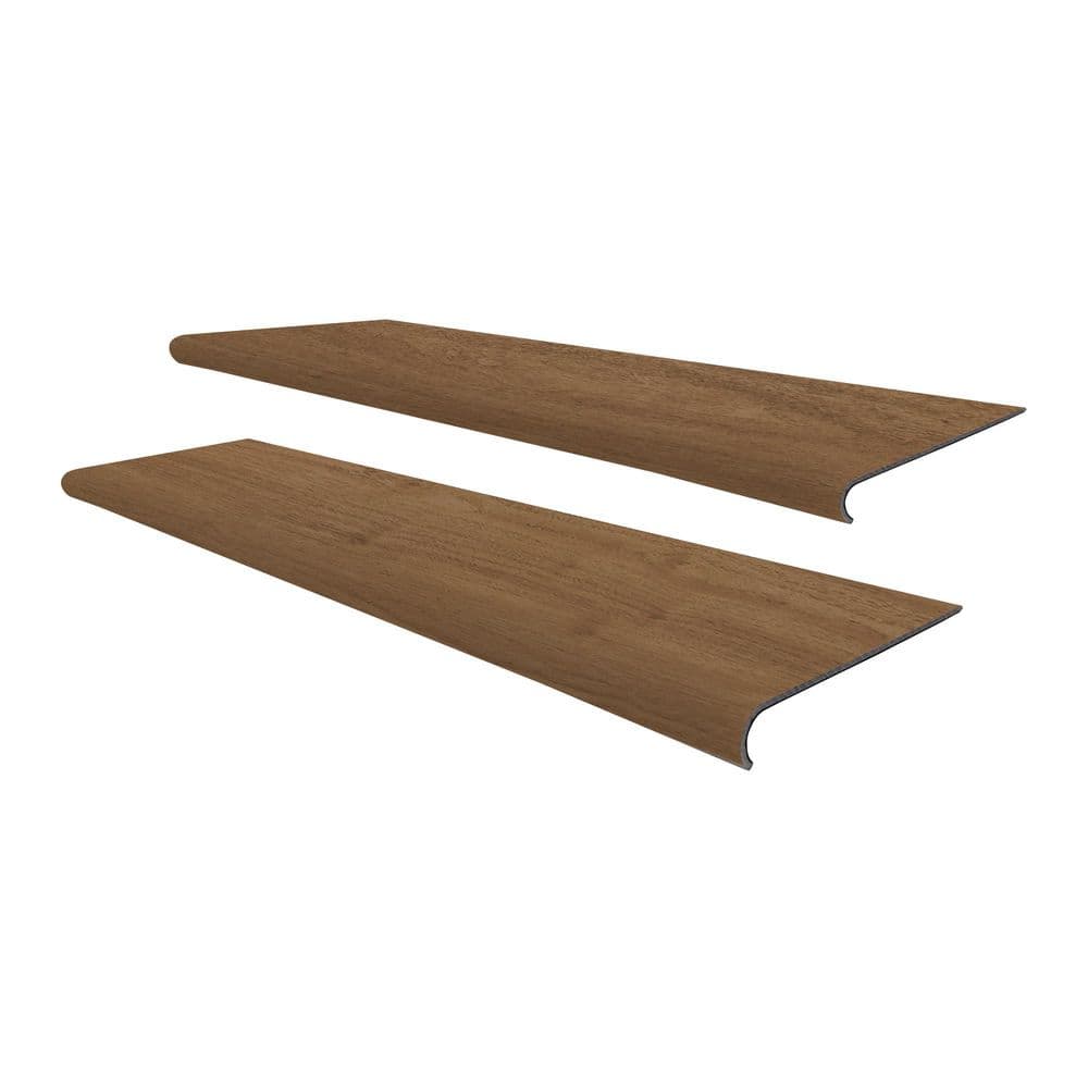 DOTFLOOR Red Oak 5 mm. T x 48 in. L x 12.2 in. W Vinyl Stair Tread