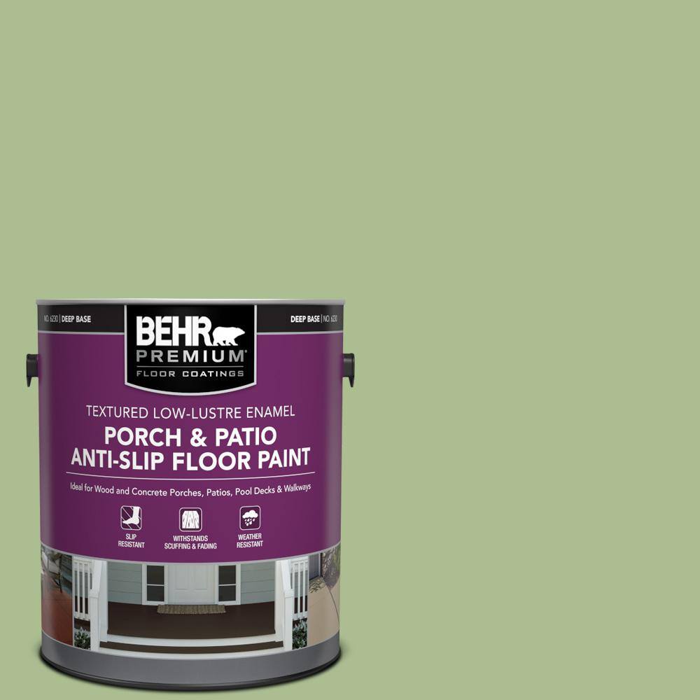 1 gal. #M370-4 Chervil Leaves Textured Low-Lustre Enamel Interior/Exterior Porch and Patio Anti-Slip Floor Paint price history on PriceWatchPro