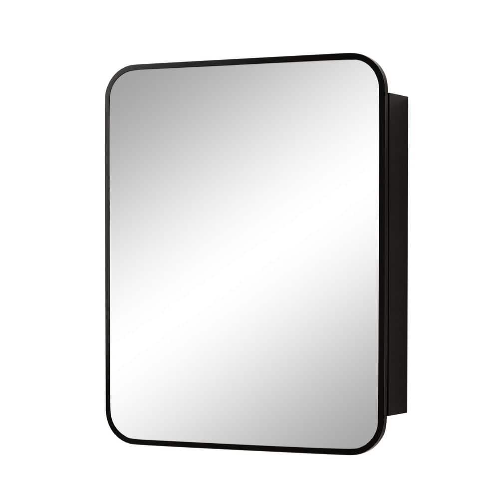 Leva 24 in. W x 30 in. H Rectangular Medicine Cabinet with Mirror, Adjustable Glass Shelves, Reversible Installation price history on PriceWatchPro
