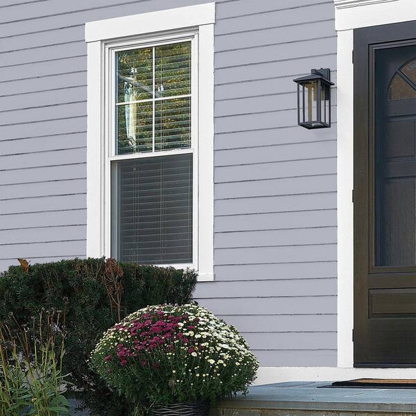 Glidden Essentials 1 gal. PPG1043-4 Glistening Gray Flat Exterior