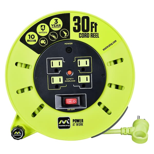Masterplug Extension Cord Reels and Accessories 3 Year Warranty from Masterplug 