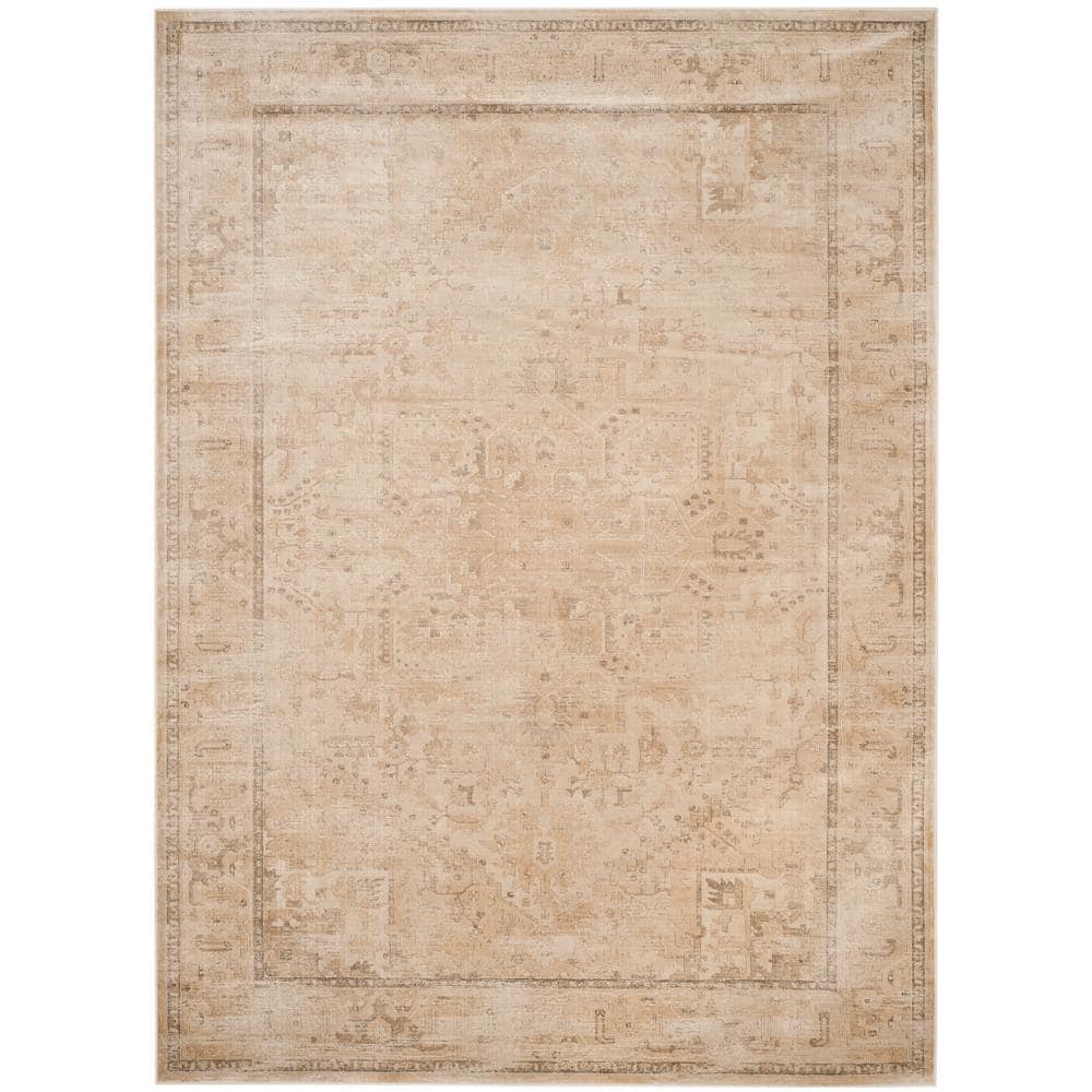 Vintage Light Blue Rectangular Viscose Area Rug 9' x 12'
