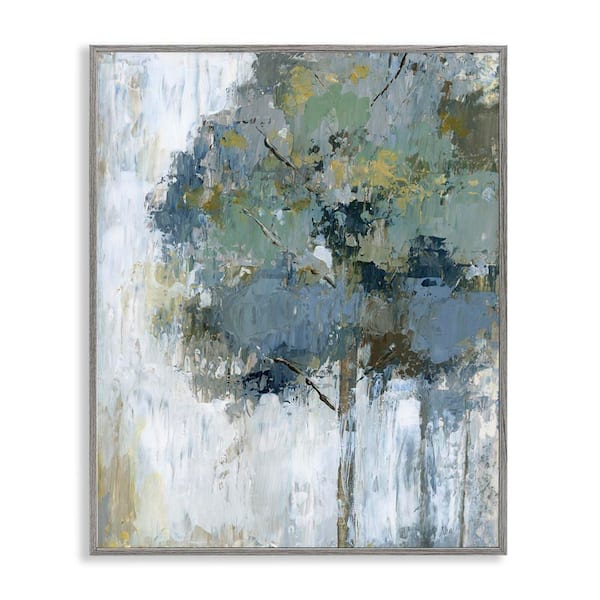 Stupell Industries Distressed Lone Tree by Nan Gray Framed Nature Giclee Art Print 14 in. x 11 in.