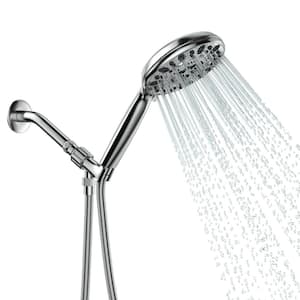 7-Spray Patterns with 1.8 GPM 4.7 in. Wall Mount Handheld Shower Head in Chrome