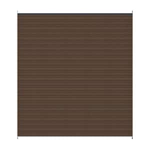 UltraEasy Hybrid Style Enclosures 6 ft. x 6 ft. Brazilian Ipe Composite Horizontal Fence Panel Kit with Black Frame