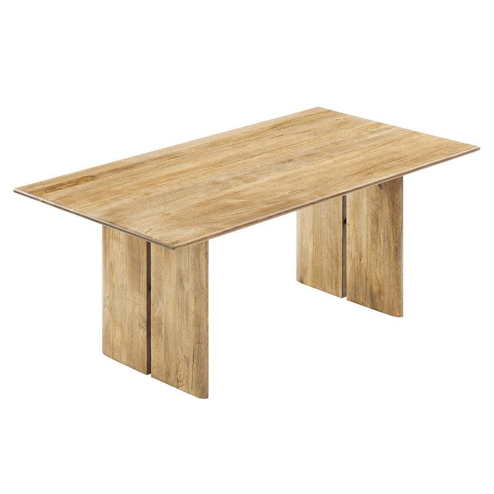 Amistad 72" Oak Solid Wood Modern Farmhouse Dining Table
