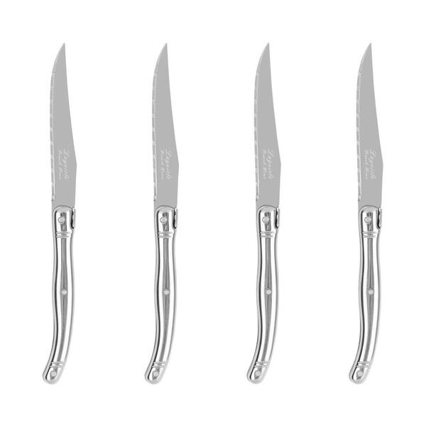 French Home Laguiole Connoisseur 4Piece Steak Knife Set with Stainless