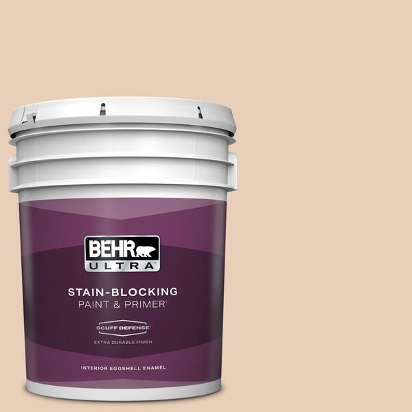 BEHR ULTRA 5 gal. #ECC-16-1 Floral Bluff Extra Durable Eggshell Enamel Interior Paint & Primer