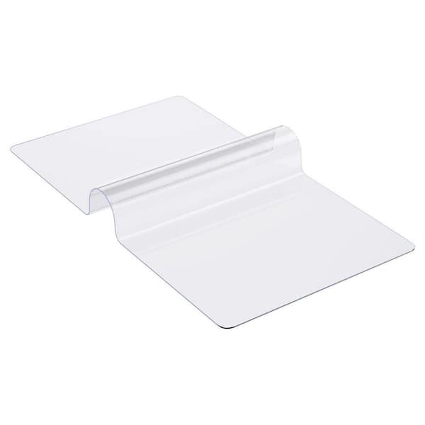 Plastic Table Cover, 16 x 32 in. 1.5mm Thick Clear Table Protector, Rectangle PVC Desk Mat, Waterproof and Easy Cleaning
