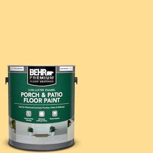 1 gal. #320B-4 Lemon Pound Cake Low-Lustre Enamel Interior/Exterior Porch and Patio Floor Paint