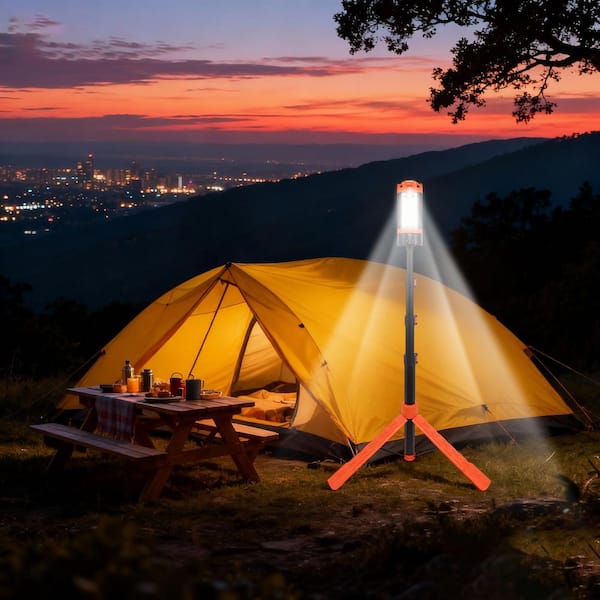 YANSUN 5V 2179 Lumens LED Camping Work Light with 3 Lamp Heads