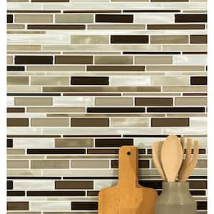 Madison Avenue Interlocking 12 in. x 12 in. Textured Multi-Surface Wall Tile (9.8 sq. ft./Case)