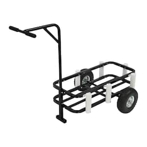 2.5 cu. ft Steel Beach/Fishing/Garden Cart with 200 lbs. Load Capacity and Big Wheels Rubber Balloon Tires for Sand
