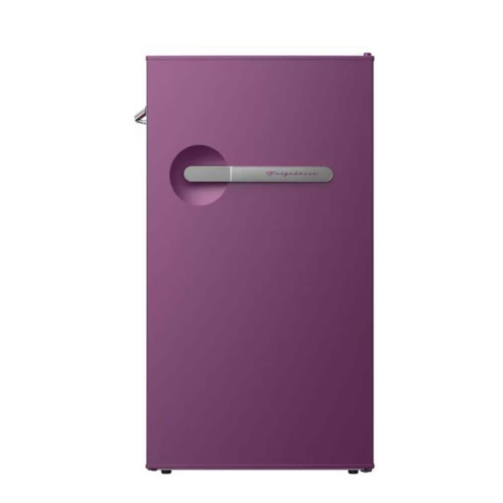 3.2 cu. ft. Retro Mini Refrigerator with Side Bottle Opener in Purple