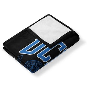 NCAA UCLA Scholar Black Multicolor Silk Touch Throw Blanket