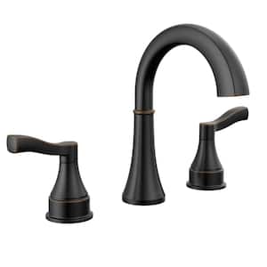 Faryn 8 in. Widespread Double-Handle Bathroom Faucet in Oil Rubbed Bronze