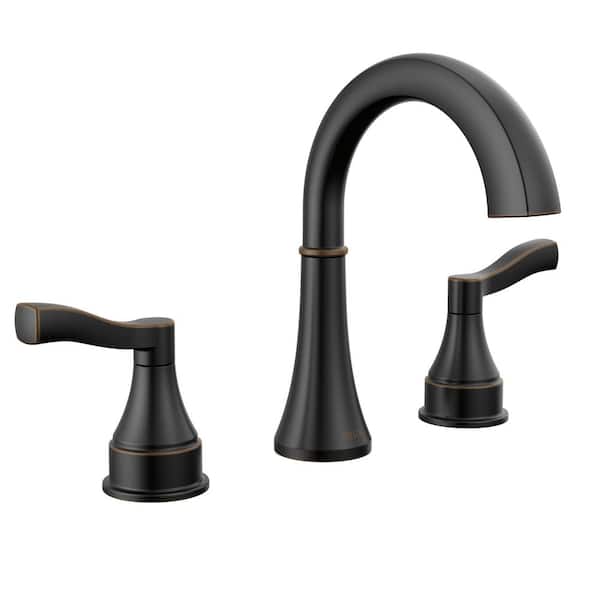Delta Faryn 8 in. Widespread Double-Handle Bathroom Faucet in Oil Rubbed Bronze