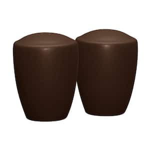 Colorwave Chocolate 3-3/8 in. (Brown) Stoneware Salt and Pepper Set